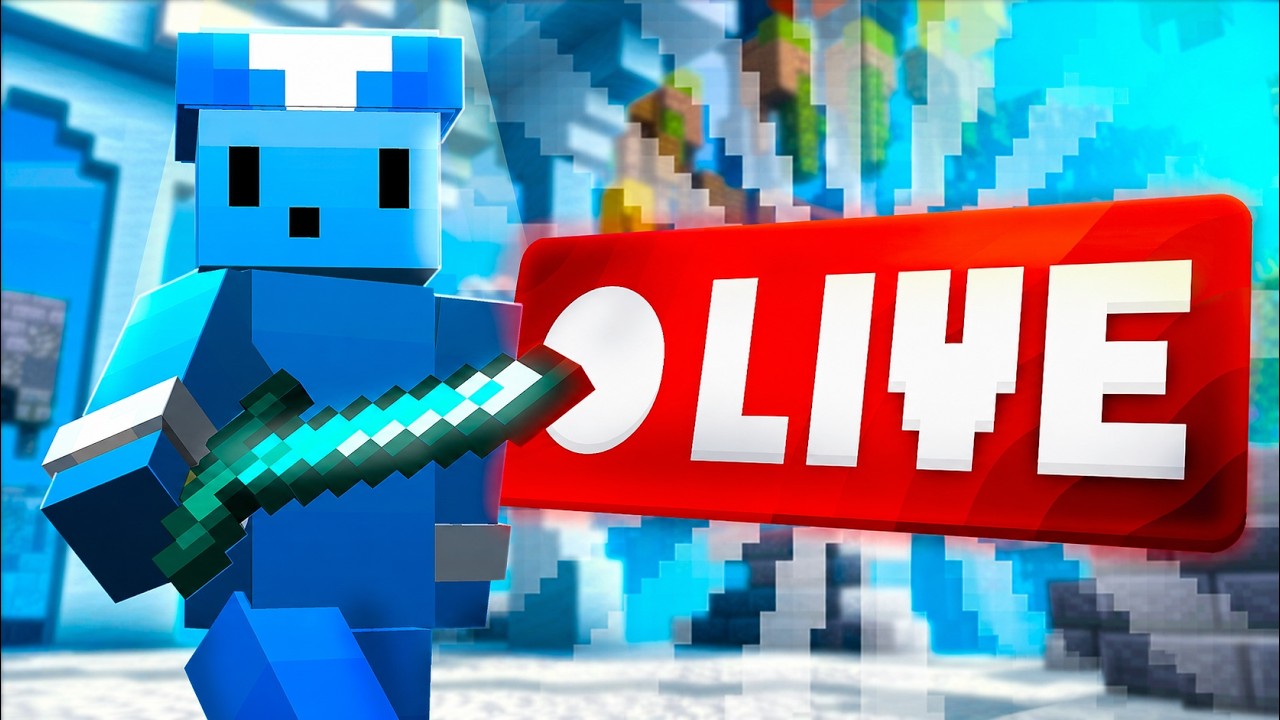 Custom Minecraft LIVE thumbnail designed by TierBlue
